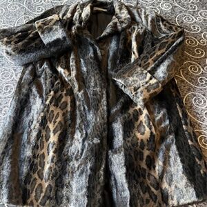 Vintage Novelti by Adorable Junior Leopard Print Coat
